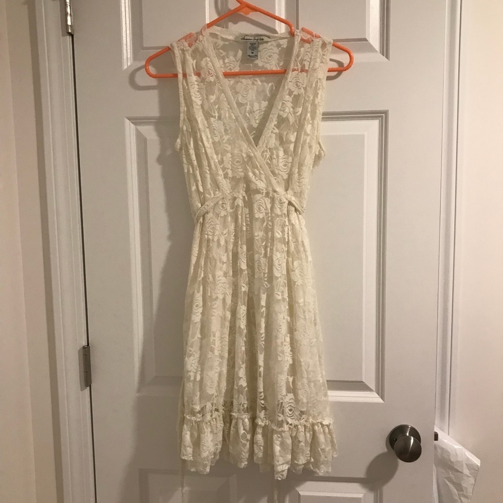 American Rag cream lace dress Medium New
